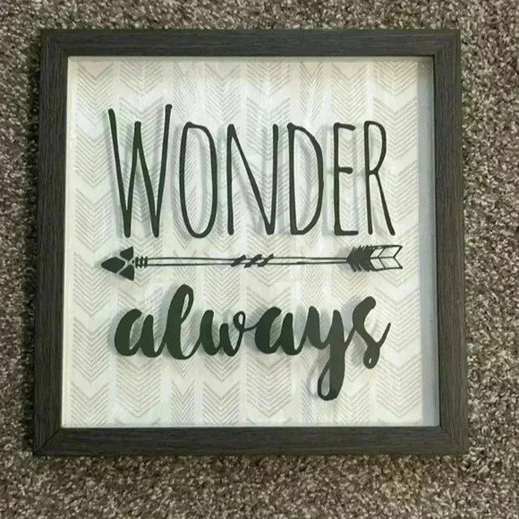 Wonder Always shadow box sign - Picture 1 of 4